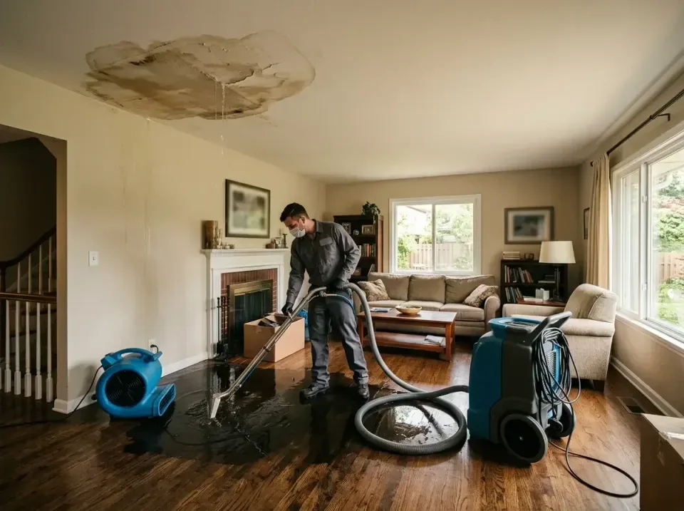 attic-pipe-burst-ceiling-drip-008 — frequently asked questions, Water Damage Restoration & Carpet Care in Leisure World, MD